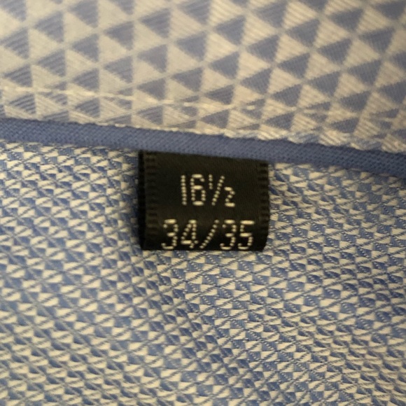 XMI Platinum, 16 1/2, 34/35, light blue, spread collar dress shirt - Picture 4 of 7